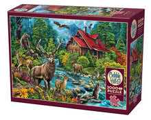 Load image into Gallery viewer, Red-Roofed Cabin - 2000 Piece Puzzle by Cobble Hill - Hallmark Timmins