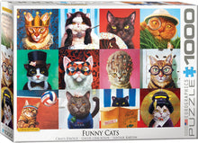 Load image into Gallery viewer, Funny Cats - 1000 Peice Puzzle by EuroGraphics