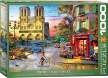 Load image into Gallery viewer, Notre Dame Sunset - 1000 Piece Puzzle by EuroGraphics