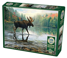Load image into Gallery viewer, "Moose Crossing" - 1000 Piece Cobble Hill Puzzle - Hallmark Timmins