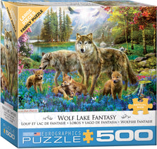 Load image into Gallery viewer, Wolf Lake Fantasy - 500 Piece Puzzle by EuroGraphics