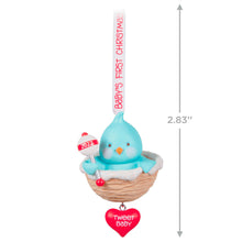 Load image into Gallery viewer, Baby Boy’s First Christmas Blue Bird 2022 Ornament