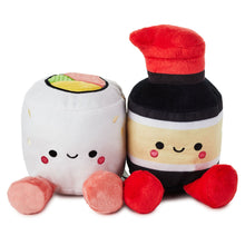 Load image into Gallery viewer, better together sushi and soy sauce magnetic plush