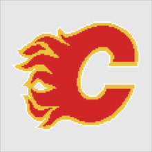 Load image into Gallery viewer, Officially Licensed Camelot Dots NHL Calgary Flames Diamond Painting Kit