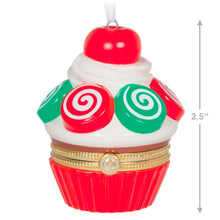 Load image into Gallery viewer, Christmas Cupcakes Special Edition Porcelain and Metal Ornament