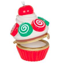 Load image into Gallery viewer, Christmas Cupcakes Special Edition Porcelain and Metal Ornament