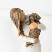 Load image into Gallery viewer, Willow Tree - Adorable You (dark dog)