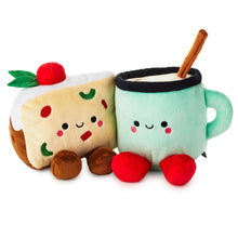 Load image into Gallery viewer, Better Together Fruitcake and Eggnog Magnetic Plush, 6.5" - Hallmark Timmins