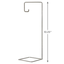 Load image into Gallery viewer, Geometric Silver-Tone Metal Ornament Display Stand - Hallmark Timmins