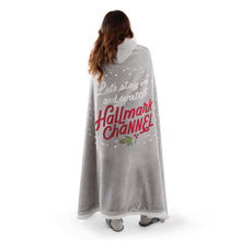 Load image into Gallery viewer, Hallmark Channel Let's Stay In Oversized Hooded Blanket, 50x70