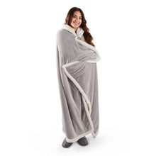 Load image into Gallery viewer, Hallmark Channel Let's Stay In Oversized Hooded Blanket, 50x70