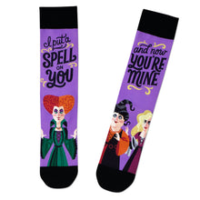 Load image into Gallery viewer, Disney Hocus Pocus I Put a Spell On You Novelty Crew Socks