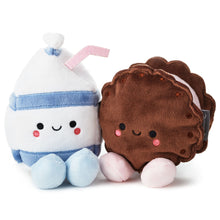 Load image into Gallery viewer, Milk carton and chocolate cookie magnetic plush pair