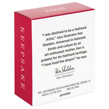 Load image into Gallery viewer, Mini Let's Celebrate! Porcelain and Metal Ornament, 0.7"