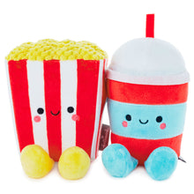 Load image into Gallery viewer, popcorn and slushie magnetic plush