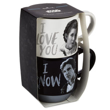 Load image into Gallery viewer, Star Wars™ Han Solo™ and Princess Leia™ Love You Stacking Mugs, Set of 2
