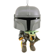 Load image into Gallery viewer, Star Wars The Mandalorian™ With Grogu™ Funko POP!® Hallmark Ornament