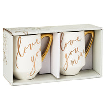 Load image into Gallery viewer, Love You and Love You More Mugs, Set of 2