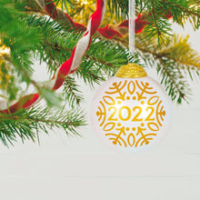 Load image into Gallery viewer, Christmas Commemorative 2022 Glass Ball Ornament