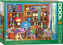 Load image into Gallery viewer, All you Knit is Love by Paul Normand 1000-Piece Puzzle - Hallmark Timmins