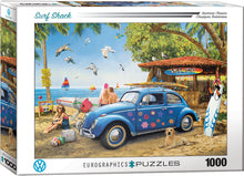 Load image into Gallery viewer, VW Beetle Surf Shack - 1000 Piece Puzzle by EuroGraphics