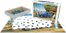 Load image into Gallery viewer, VW Beetle Surf Shack - 1000 Piece Puzzle by EuroGraphics