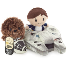 Load image into Gallery viewer, itty bittys® Star Wars™ Han Solo™ Plush and Chewbacca™ Plush in Millennium Falcon™ Set