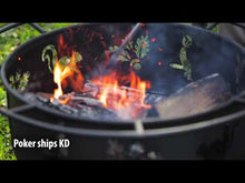Load and play video in Gallery viewer, Bear Camp Fire Pit With Domed Spark Guard
