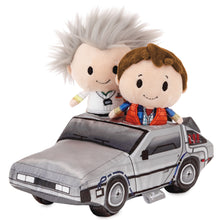 Load image into Gallery viewer, itty bittys® Back to the Future Marty McFly Plush and Dr. Emmett Brown Plush in the Time Machine Set