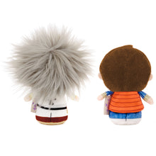 Load image into Gallery viewer, itty bittys® Back to the Future Marty McFly Plush and Dr. Emmett Brown Plush in the Time Machine Set