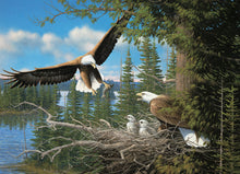 Load image into Gallery viewer, Nesting Eagles - 1000 Piece Puzzle by Cobble Hill