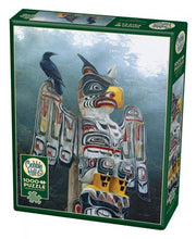 Load image into Gallery viewer, Totem pole in the mist - 1000 Piece Puzzle by Cobble Hill
