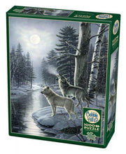 Load image into Gallery viewer, Wolves By Moonlight - 1000 Piece Puzzle by Cobble Hill