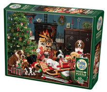 Load image into Gallery viewer, Christmas Puppies - 1000 Piece Puzzle by Cobble Hill