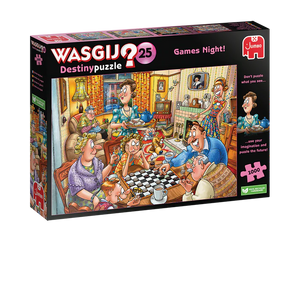 Wasgij Destiny 25 - Games Night! (1000 pieces)