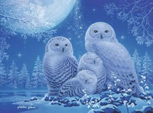 Load image into Gallery viewer, Glow in the Dark: Owls in the Moonlight - 500 Piece Puzzle by Ravensburger
