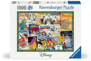 Disney Vintage Movie Posters - 1000 Piece Puzzle by Ravensburger