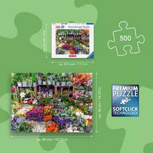 Load image into Gallery viewer, Flower Market, France - 500 Piece Puzzle by Ravensburger
