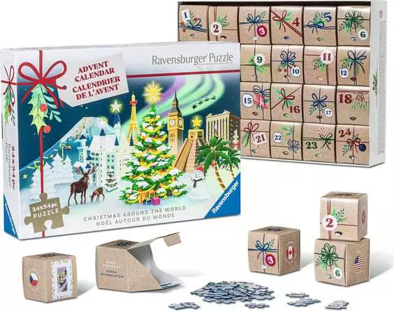 Christmas Around The World - 54 Piece Advent Calendar by Ravensburger