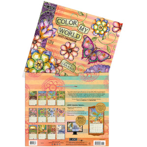 Color My World 2025 LANG Deluxe Wall Calendar