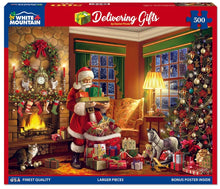 Load image into Gallery viewer, Delivering Gifts - 500 Piece Puzzle by White Mountain
