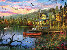 Load image into Gallery viewer, Sunset Cabin - 500 Piece Puzzle by White Mountain
