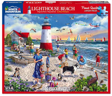Load image into Gallery viewer, Lighthouse Beach - 500 Piece Puzzle by White Mountain
