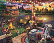 Load image into Gallery viewer, Summer Evening - 500 Piece Puzzle by White Mountain
