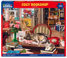 Load image into Gallery viewer, Cozy Bookshop - 500 Piece Puzzle by White Mountain
