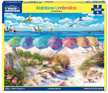 Load image into Gallery viewer, Rainbow Umbrellas - 1000 Piece Puzzle by White Mountain
