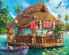 Load image into Gallery viewer, Floating Tiki Bar - 1000 Piece Puzzle by White Mountain
