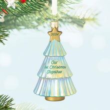 Load image into Gallery viewer, Our First Christmas Together 2024 Glass Ornament
