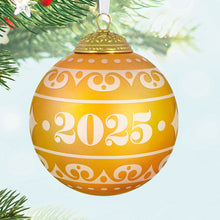 Load image into Gallery viewer, Christmas Commemorative 2025 Ball Glass Ornament
