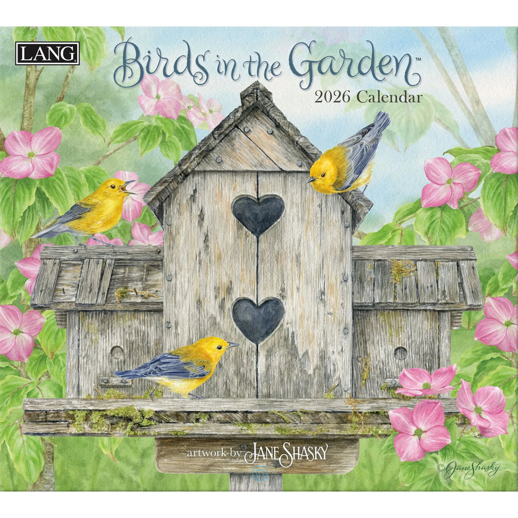 BIRDS IN THE GARDEN - 2026 LANG CALENDAR